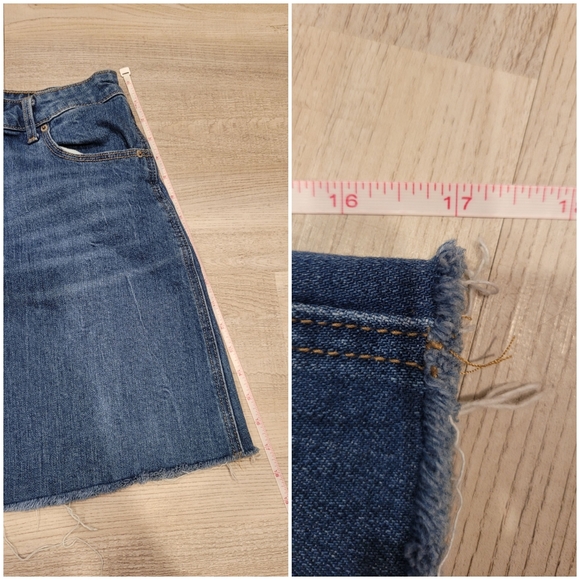 Women's Old Navy Jean Skirt 10 - Picture 4 of 6